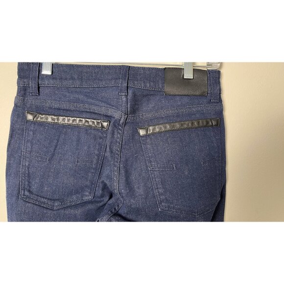 SALVATORE FERRAGAMO DARK NAVY CROPPED DENIM JEANS 28 - Picture 6 of 9